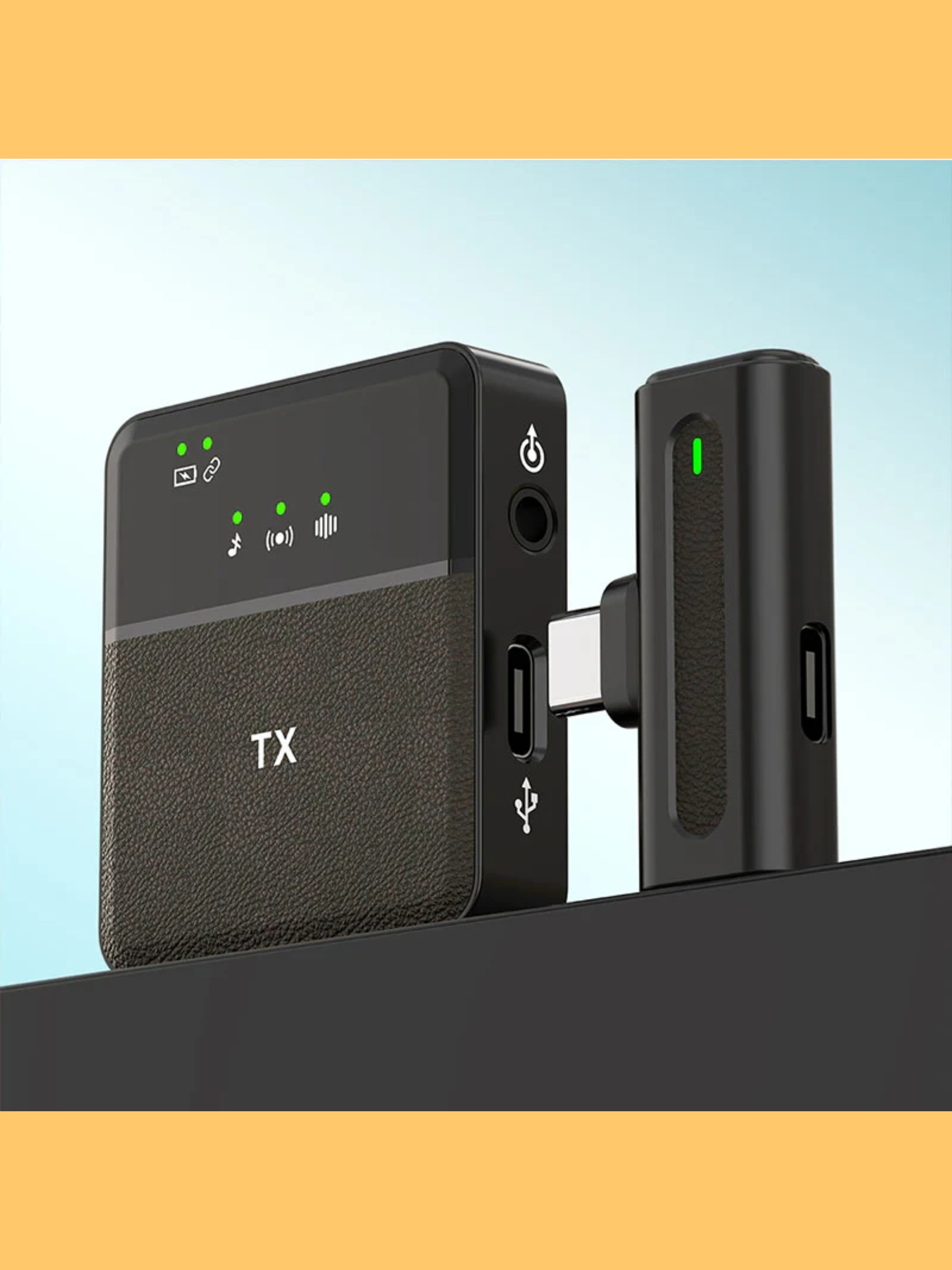 SX8 Wireless Microphone USB Type-C (single lavalier)for Professional Purposes "Value Product"