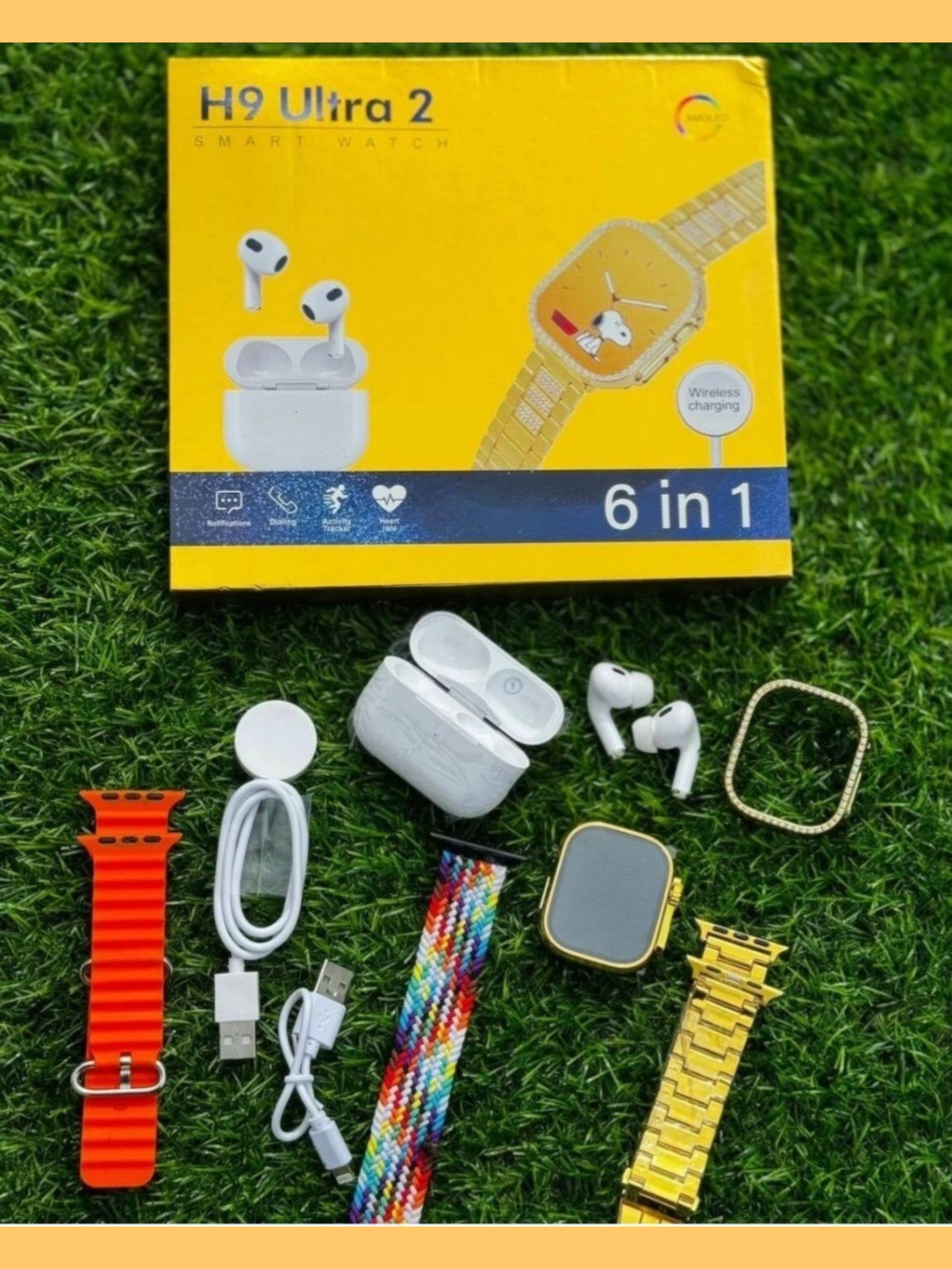 H9 Ultra 2 (Earbuds+Gold Edition Watch) "Loot Offer"