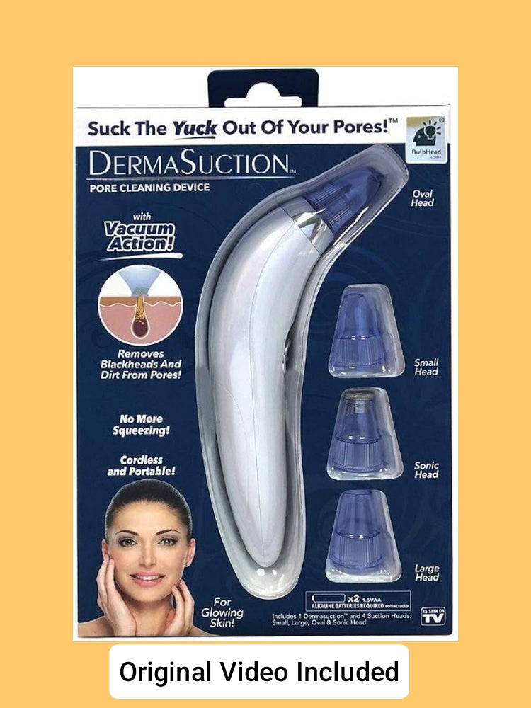 DermaSuction™ Professional Blackhead Remover and Pore Cleaning Device (Cell-Powered) "Original Imported Product"