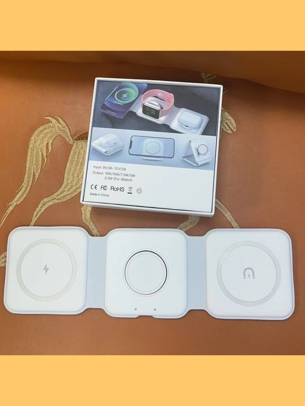 3-in-1 Foldable Magnetic Wireless Charging Station (15W Fast Charge) "loot product"