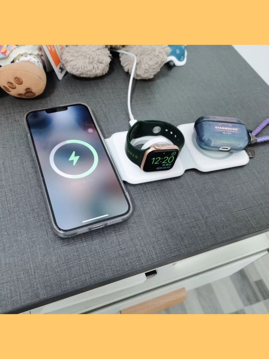 3-in-1 Foldable Magnetic Wireless Charging Station (15W Fast Charge) "loot product"