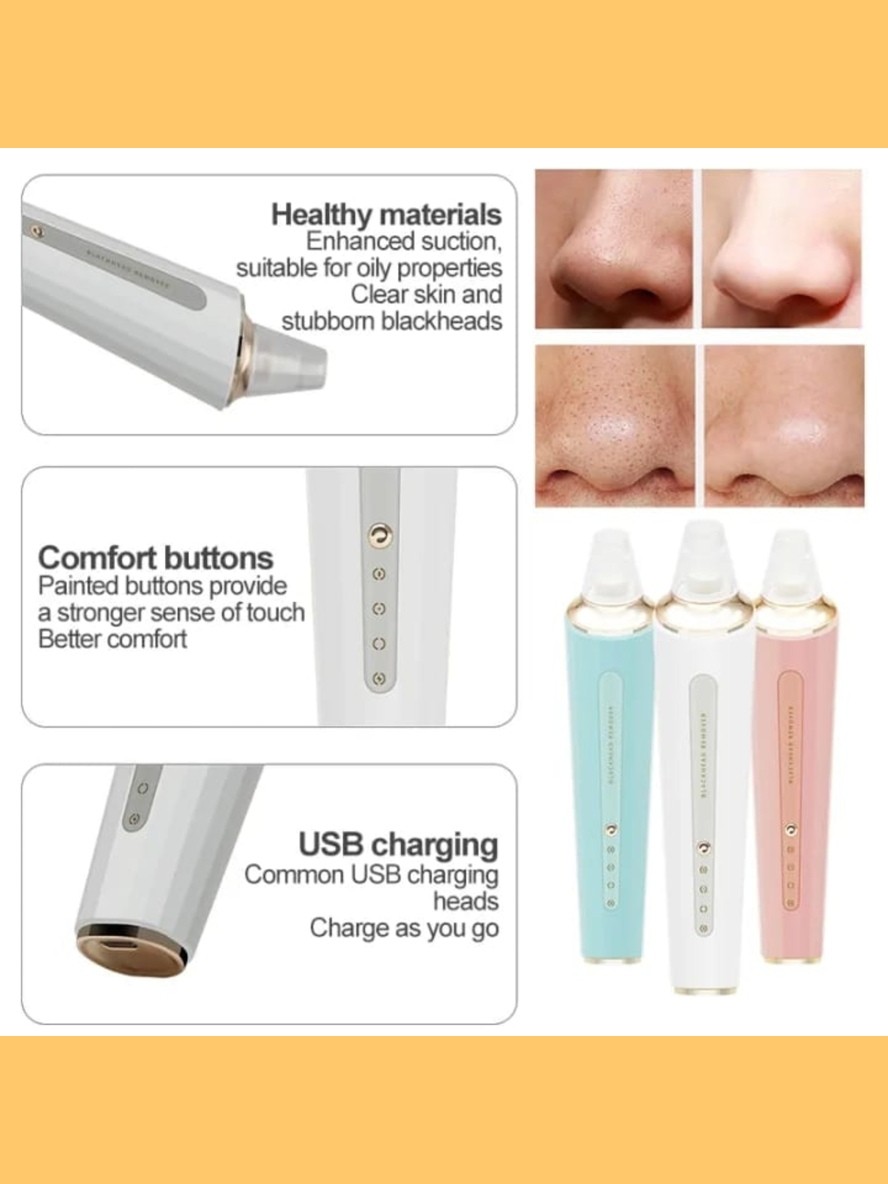 Blueidea™ Professional (Rechargeable) Vacuum Blackhead Remover "Imported Product"