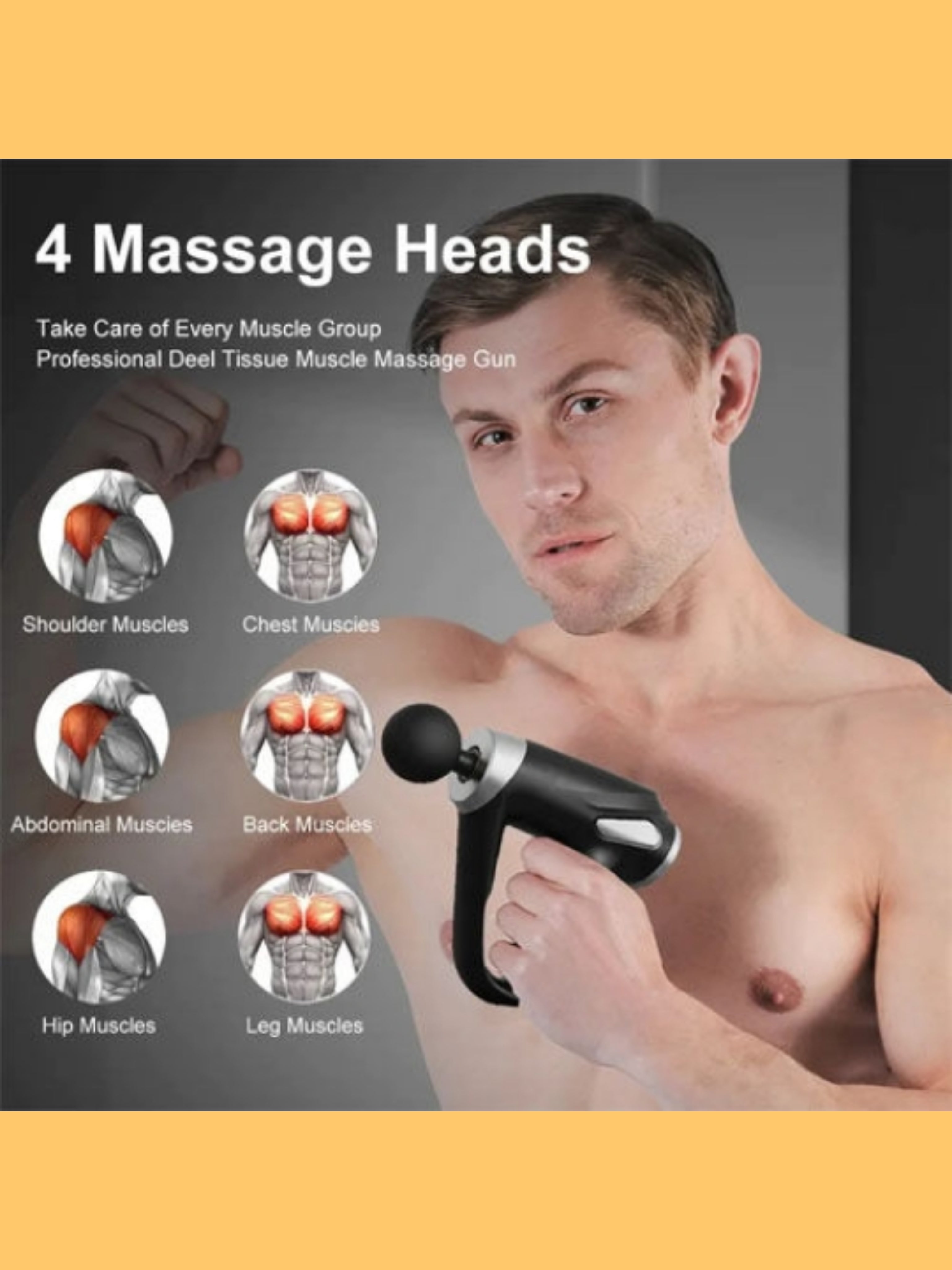 KH-810 Mini Fascial Gun for Deep Tissue Massage "Imported Product"