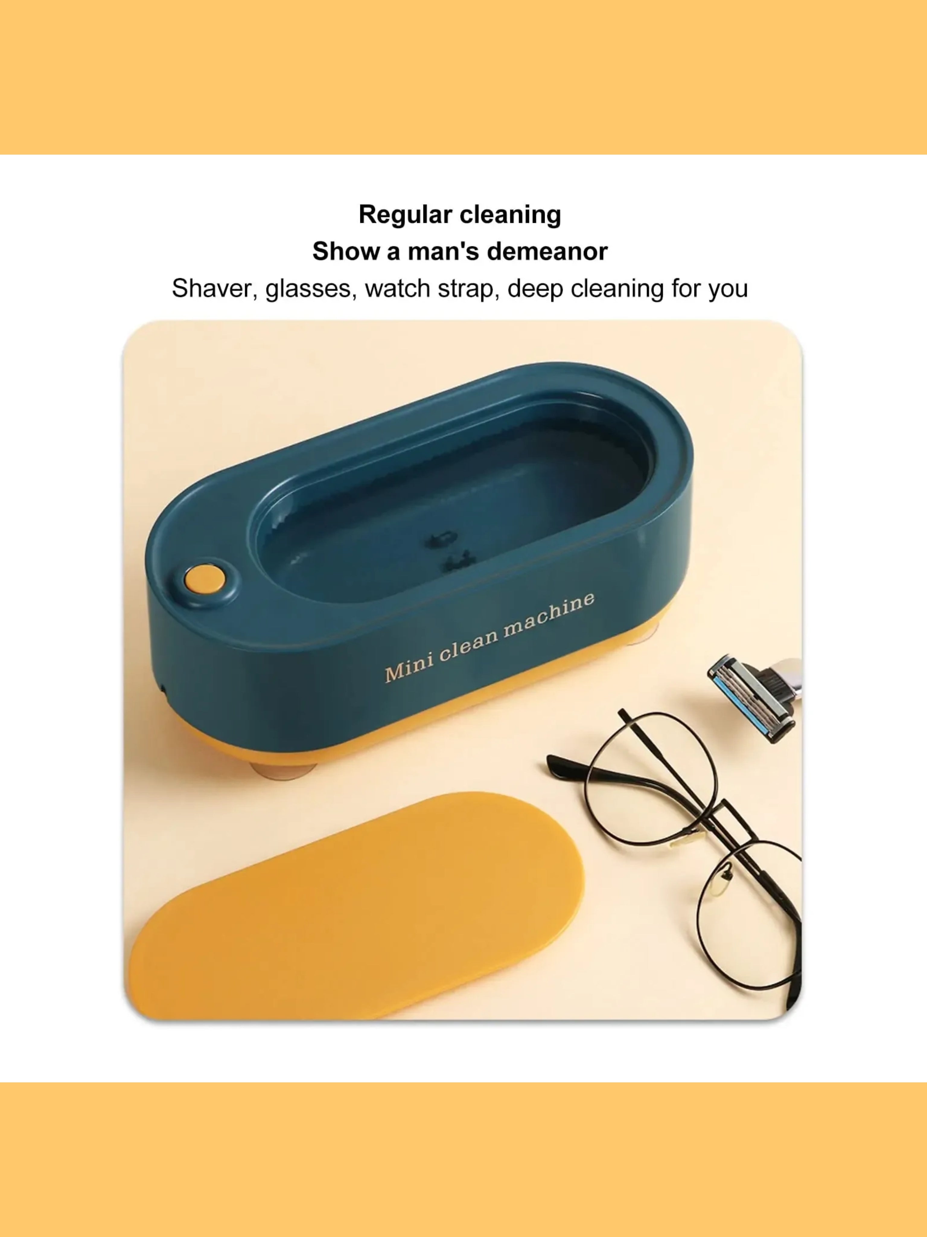 Portable Mini Ultrasonic Cleaner – Professional High-Frequency Cleaning Machine "Utility Gadget"