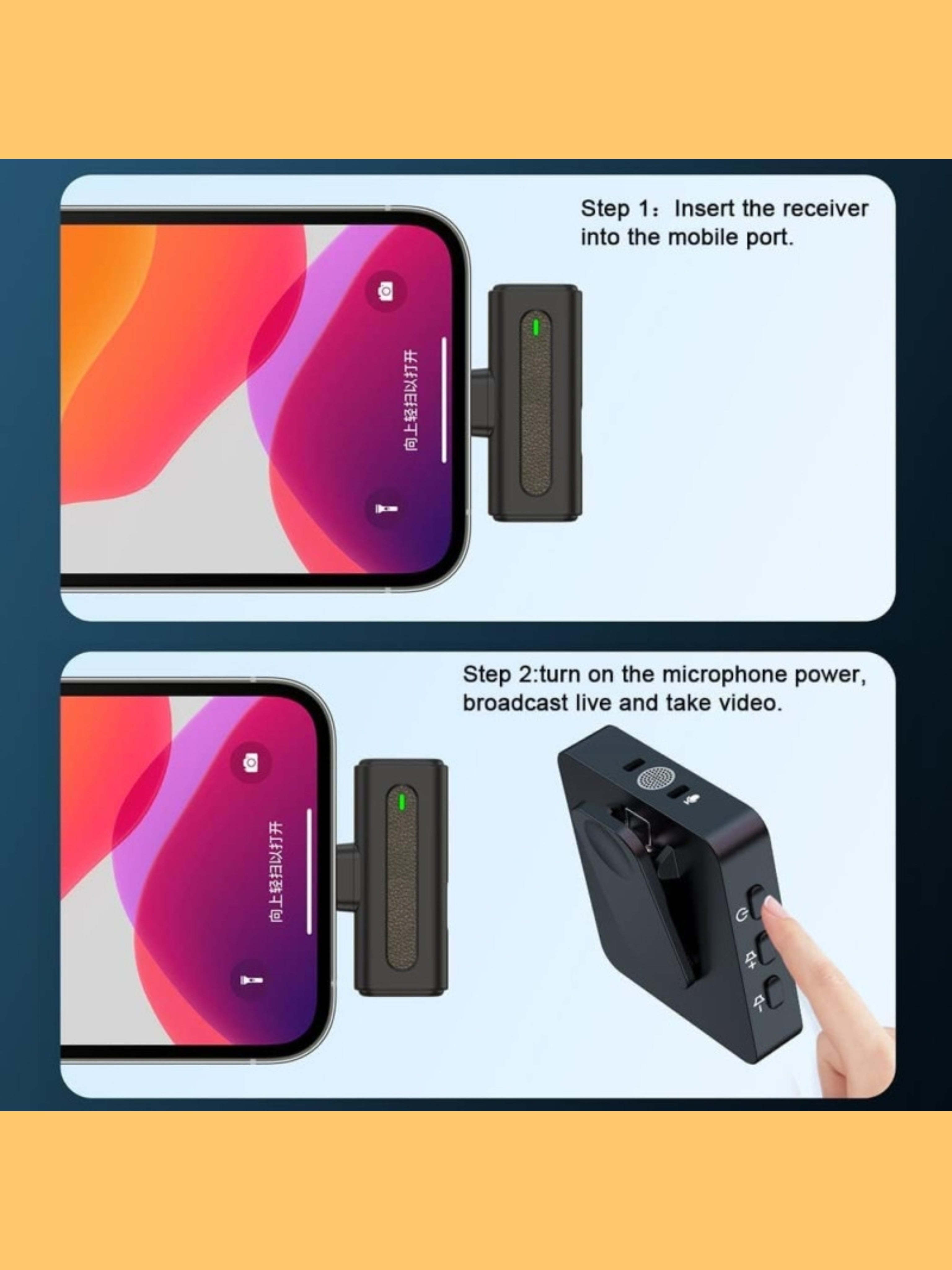 SX8 Wireless Microphone USB Type-C (single lavalier)for Professional Purposes "Value Product"