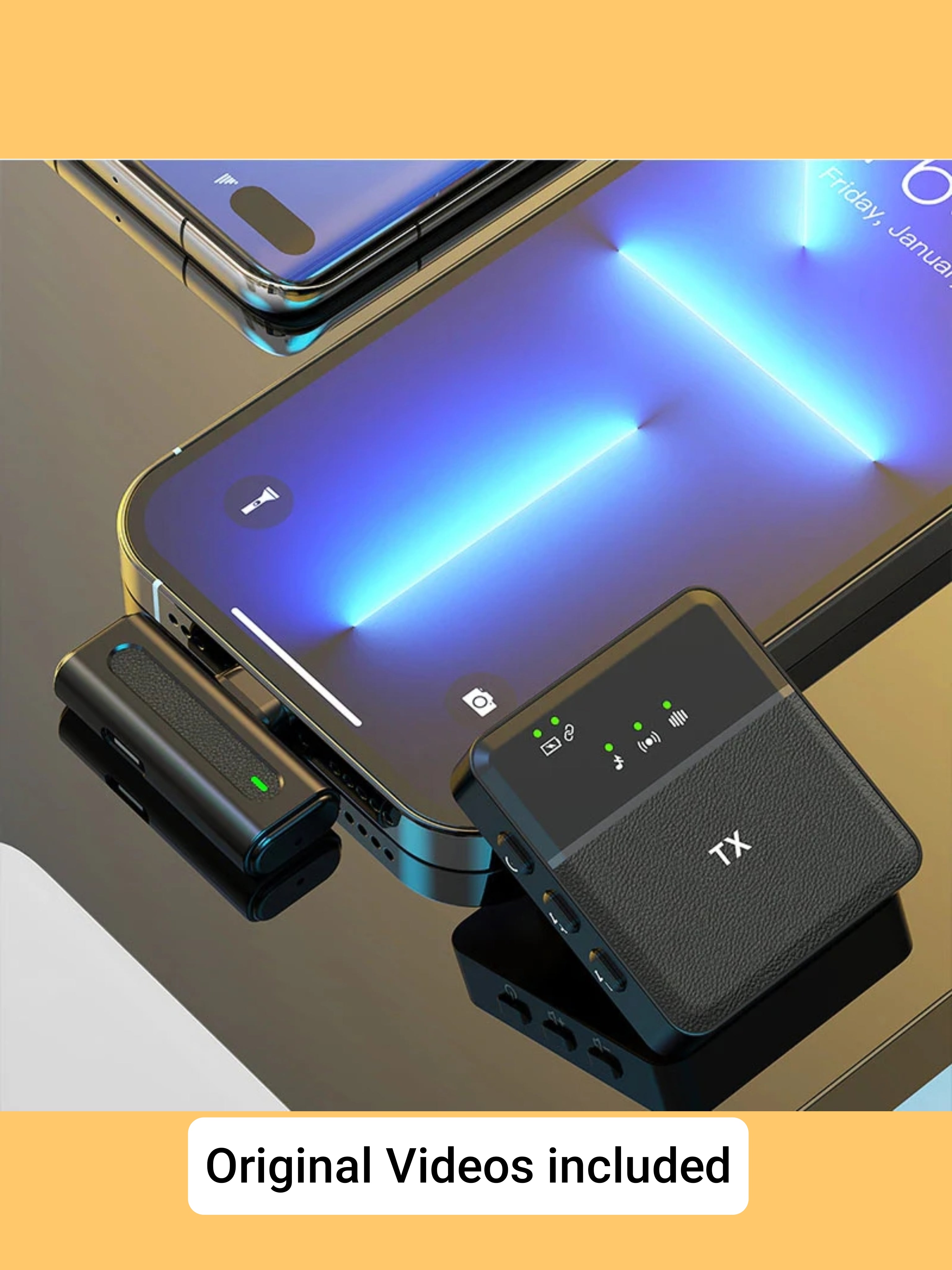 SX8 Wireless Microphone USB Type-C (single lavalier)for Professional Purposes "Value Product"