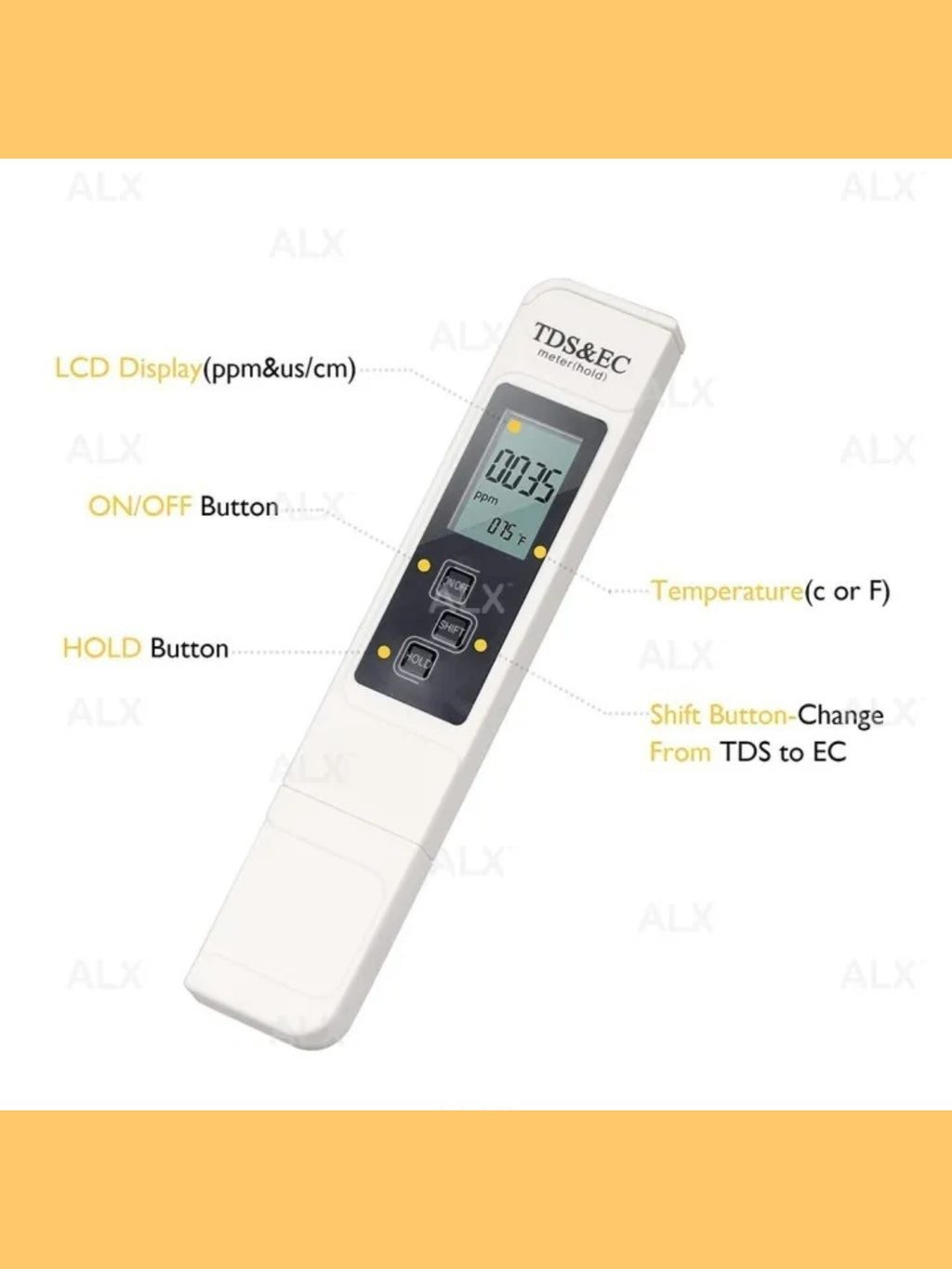 Digital TDS, EC & Temperature Meter (3-in-1) with Backlit LCD "Useful Pocket Gadget"