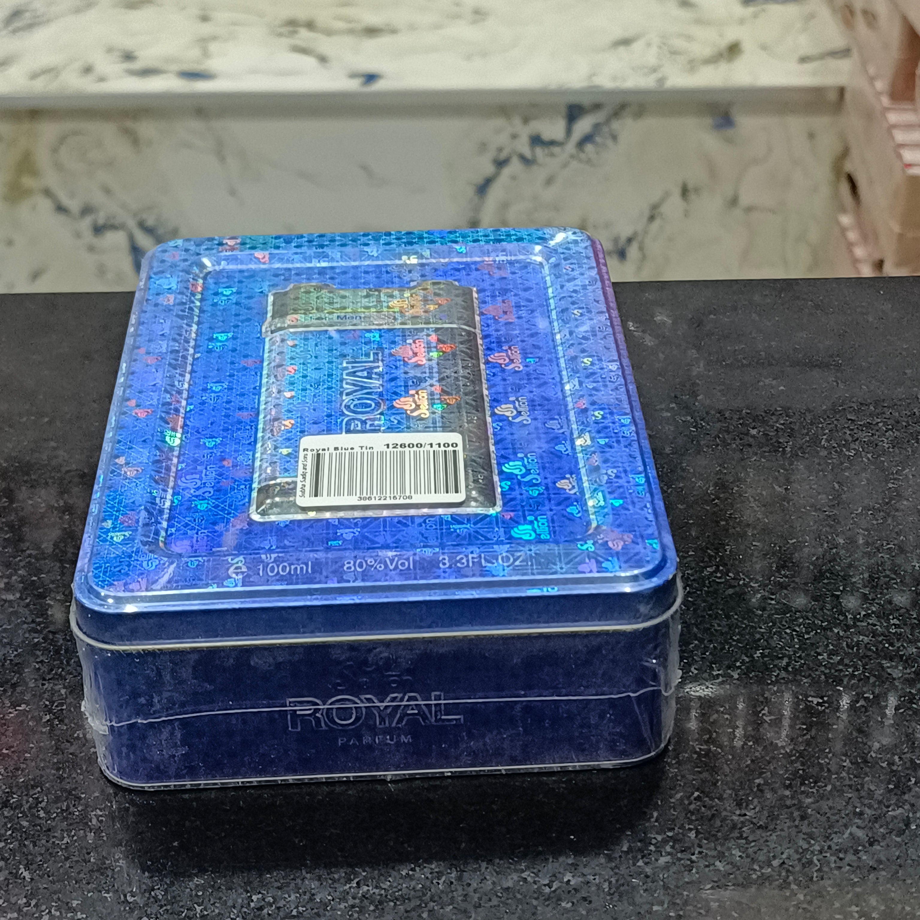 Royal Blue Perfume Tin Pack