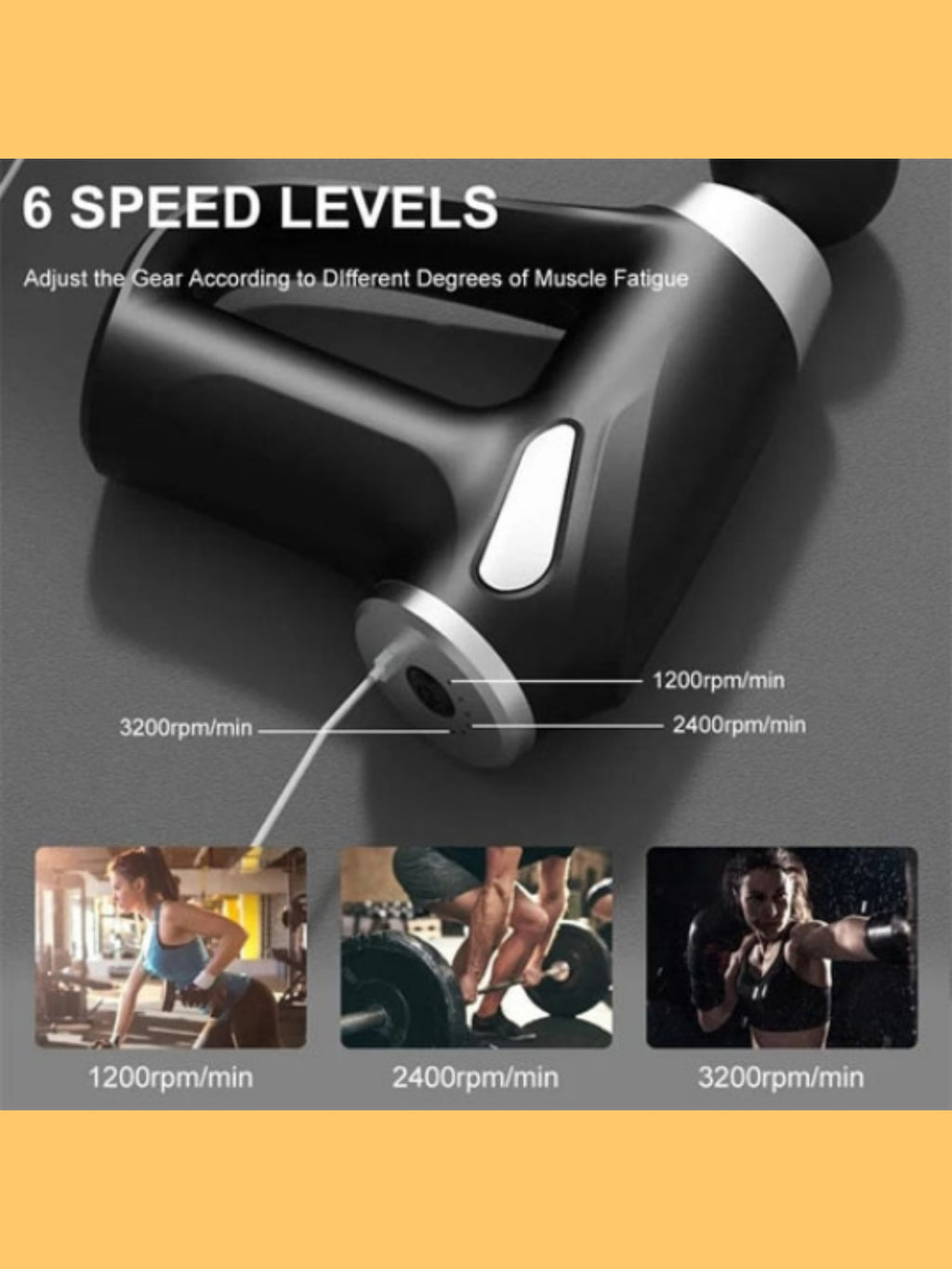 KH-810 Mini Fascial Gun for Deep Tissue Massage "Imported Product"
