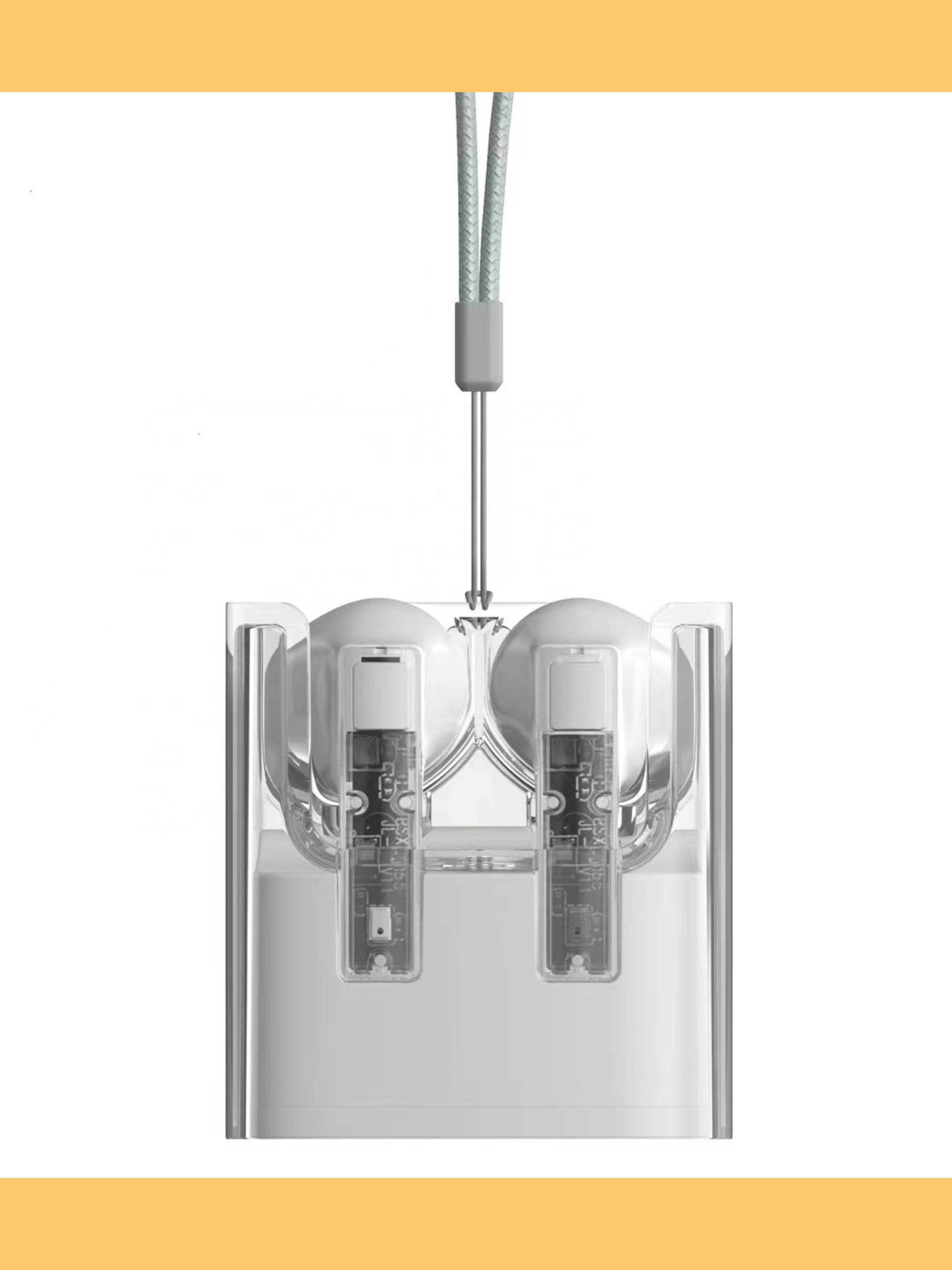 G65 "Crystal Tech" Transparent HiFi Earbuds (Bluetooth 5.3, ANC, 7H Battery & Wearable Lanyard) "Trendy Product"